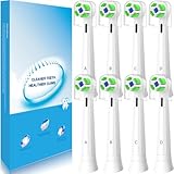 IO Aufsteckbürsten Kompatibel mit Oral b IO Elektrische Zahnbürsten, iO Zahnbürste Aufsätze, Aufsteckzahnbürsten Kompatibel mit iO 2/3/4/5/6/7/8/9/10, (8er io weiß）