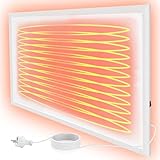 Mursche Infrarotheizung Energiesparend Infrarot Wandheizung - 350W Heizung Elektrisch Wandmontage Elektroheizung Wand Badezimmer mit Überhitzungsschutz Heizkörper Infrarotheizkörper Infrared Heater