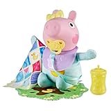 Peppa Pig Grunz und Kuschel Evie interaktive Babypuppe, 28 cm große Puppe für Mädchen mit 20 Geräuschen und vielen Funktionen, Spielzeug-Set für Kinder ab 3 Jahren zum Kuscheln, Pflegen und Umsorgen