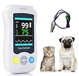 BLUEZY Veterinär Hand Pulsoximeter, Sauerstoff Messgerät Katzen/Hund Pulsfrequenzmonitor Ohr Oder Zunge Zur Verwendung In Der Familie Und Im Haustierkrankenhaus