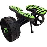Kajak-Trolley mit 145 kg Tragkraft, abnehmbarer Wagen, 25,4 cm Vollreifen, verstellbare Halterungen, rutschfester Stützfuß für Kajaks und Paddleboards