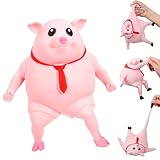 Stress Schwein Stress Spielzeug, Anti Stress Schwein Rosa, Piggy Squeeze Toy, Anti Stress Spielzeug, Kreatives Dekompressions Piggy, Fidget Toys für Kinder Erwachsener (S)