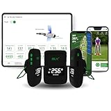 Second Chance Swing Logic SLX Hybrid Mini – Tragbarer Golf-Launch-Monitor mit Ball- & Schlägerdaten, GPS und Videoaufnahme – Kompaktes Golfzubehör mit App-Unterstützung