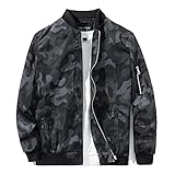 URBANFIND Herren Slim Fit Leichte Sportbekleidung Jacke Casual Bomberjacke - - X-Large