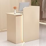 UULBDCD Empfangstheke Holz, Moderne Empfangstresen, Front Theke Bürotheke Rezeption Tisch, Verkaufstheke Mit Schubladen Und Schränken, Rezeptionstheken Für Salon Geschäft Hotel Büro