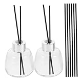 GALPADA Aroma Diffuser Fläschchen Duftlampe Leer mit Diffuserstäbchen Stilvolle Ätherische Öle Flasche Langlebig und Einfach zu Befüllen für Zuhause und Auto Zufällige Zufällige Farbe