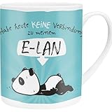 Hope & Gloria XL-Tasse Motiv 'Panda E-LAN' | Große Tasse aus Porzellan, Jumbo-Tasse, 60 cl, Tasse mit Spruch | Geschenk, Freund, Freundin | 45673