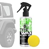 Dauerhafte Glänzende Radpolitur - Schnelles Anwendungsreifen, Gummi -Shine -Enhancer | 100 Ml Schwarze Und Reifen Spray Mit UV-Schutz, Langfristig Glänzendem Aussehen Und Wartungspray Für Auto