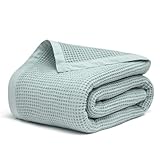 Salt Earth GOTS-zertifizierte Überwurfdecke aus 100 % Bio-Baumwolle, Decken und Überwürfe für Bett, Überwurfdecke für Couch, moderne und gemütliche Decke, alle Jahreszeiten, Waffeldecke, weiche Decke