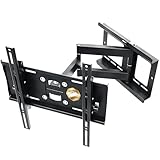 RICOO TV Wandhalterung Schwenkbar für 40-75 Zoll Fernseher Halterung Neigbar Schwenkarm R23-S Fernsehhalterung für Wand Flach Smart OLED Curved Wand-Halter Fernseh-Arm bis 95-Kg & VESA 400 x 400