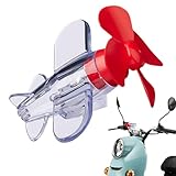 Drehflugzeugdekor - Batteriefreie windbetriebene Auto -Außenverzierung | Elektroauto -Lenkeranhänger | Flugzeug für Elektrofahrzeuge, Motorräder, Helme, Fahrräder und Auto -Außenbereiche aufgeben