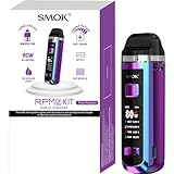 SMOK RPM 2 Pod Mod Kit mit 2000mAh Akku und 7ml Kapazität Seitliches Befüllsystem 80W Maximalleistung 1,14-Zoll-Bildschirm USB-Typ-C-Laden DL und MTL Vaping Prisma Regenbogen Kein Nikotin