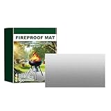 Feuerstelle für Feuerstelle, Kissen und hitzebeständig für Grill | Schutz gegen hohe Temperaturen, faltbare und tragbare Decke für den Außenbereich, T