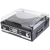 Technaxx 4717 Bluetooth Platten/Kassettendigitalisierer TX-22+ von LPs und Audiokassetten schwarz