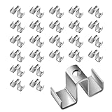 Jlobnyiun Grating Saddle Clip | Set mit 25 Clips für Metallgitter – wetterfeste Befestigung für Fußböden, Brückensysteme, Drainage, Treppen, Gehwege
