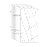 Wandverkleidung Selbstklebend, 10 stück 60×30cm, Wandpaneele Marmor Design, IXPE Wandpanele, Wasserdicht Ölfest Wandpanel, Fliesenaufkleber für Küche Bad Wohnzimmer (Linienraster)