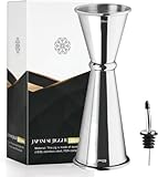 Cocktail Jigger Dual Spirit Measure Cup - 304 Stainless Steel 30ml/60ml Measuring Cup for Bar Home Barkeeper Party Wine Drink (30/60ml)