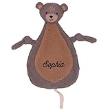 Kidsmood - Personalisierts Schmusetuch mit Namen - Spucktücher Baby Schmusetier – Schnuffeltuch als Geschenke zur Geburt Mädchen & Junge - Baby Erstausstattung Neugeborene [Grün]