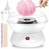 Zuckerwattemaschine Für Zuhause, Zuckerwatte Maschine, Retro Cotton Candy Machine, 450w Für Verschiedene Partys Einfache Bedienung Und Leicht Reinigen Cotton Candy Machine Inkl. Zubehör(Weiß)