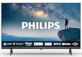 Philips 40PFS6009 FHD LED Smart TV - 40-Zoll Display mit Pixel-präziser, HD Titan OS Plattform und Dolby Digital - Funktioniert mit Alexa und Google Sprachassistent – Matt Schwarzer