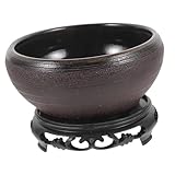 NUOBESTY Keramik Hydroponik Blumenübertopf Daffodil Pflanzschale ohne Abfluss Wasserreservoir für Zimmerpflanzen Balkon Garten Büro Dekoration Robust Langlebig mit Glatter Oberfläche