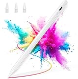BAZO Stift für iPad - 2018-2025 Pencil 2. Generation mit Schnellladeleistung Palm Rejection und Neigungssensitivität Stylus für Pro 13''/12,9''/11''/ für iPad 6-11/A16/Mini 5/6.Gen/Air 3/4/5