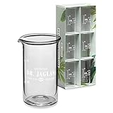 Dr. Jaglas Degustationsgläser Set Eichstrich - 6 Verkostungsgläser à 20 ml - Bechergläser Schnapsgläser in Labor Optik - Chemie Shotgläser - Pinchengläser Shotglas - Gläser Set Becherglas Schnapsglas