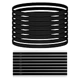 CZ Store Elastisches Kopfband - 8er-Pack Weiches Gewebe, rutschfestes Silikon, dehnbar bis zu 70 cm - Haarband, Fitness-Accessoires für Männer & Frauen