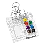 Farbpalette mit Deckel – Acrylfarben-Misch-Tablett, magnetische Acryl-Tablett, für Reisen, Outdoor, Zuhause, Büro, Reisen
