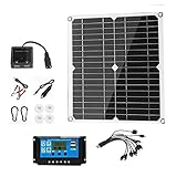 Qwertfeet 80 W Faltbares Solarpanel Satz 18 V USB Solarzellen Board Controller Tragbarer Wasserdichter Solar für Telefon RV Auto MP3