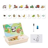 YAOPIU Magnetisches Spielzeug | Zuordnungsspiel Lernspielzeug,Kreative Beschäftigung Für Lange Autofahrten Mit Aufbewahrungstasche,Für Und Mädchen Im