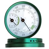 Haushaltshygrometer | Batteriefreies Wetterthermometer - Thermometer im Freien, Humidor, Thermometer im Freien, Gartenthermometer, Innenheude, Innenfeuchtigkeitsmonitor für Gewächshäuser, Garten