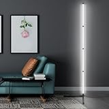 YOSION 24W LED Stehlampe, Modern Minimal Design Ecklampe, 160cm Stehleuchte für Lesezimmer, Wohnzimmer, Schlafzimmer - (Weiß)