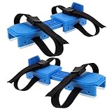 LOORGVEL Verstellbare Eislaufschuhe mit Doppel kufen Schutz Komfortable Outdoor Schlittschuhe für Jungen und Mädchen Sturzsichere Größenanpassung für Ski und Eislaufspaß