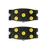 Ailopta 1 Paar Spikes Für Schuhe, Anti Rutsch Schuhspikes, Schneeketten Für Schuhe, Schuhspikes, Schuhkrallen, Steigeisen, Schuh Spikes Für Bergschuhe Mit 5 Schneespikes Für Damen, Herren