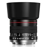Lightdow 85mm F1.8 Portraitobjektiv für Canon EF/EF-S | Professionelles MF-Festbrennweiten-Objektiv mit Vollformat & APS-C | Für EOS DSLR Kameras wie Rebel T7, T6, 6D, 5D, 850D, 4000D