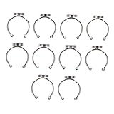 Sewroro 10Stücke DIY Ring Tray Verstellbare Ringbasen für Schmuckherstellung für Kreative Bastelprojekte und Langlebig