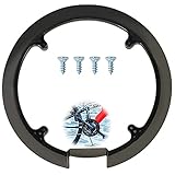 SWRCEYJH Fahrrad Kettenschutzring aus Kunststoff, 4-Loch-Kettenblattschutz für Mountainbikes, Universal-Kettenschutzabdeckung, Schwarz, passend für 42-44T Kettenblätter (M430, M590, M390)