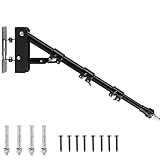 NEWFUN Ringlicht Wandhalterung, Lichtstativ mit Boom Arm, Galgenstativ, 54-110CM, Dreiecksarm 180° Flexibel Schwenkbarer Kamera-Wandarm für Ringlicht, Softbox, Schirm-Monolight, Stroboskope