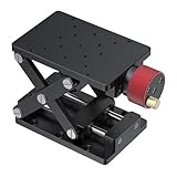 Lab Jack Aluminium Hubtisch – Edelstahl-Hebebühne, maximale Höhe 55 mm, 20 kg Tragkraft, geringe Reibung, hohe Präzision für Tests, Experimente und bewegliche Ausrüstung