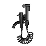 Hand-Bidet-Sprühgerät für Toilette, tragbares Stoffwindel-Sprüh-Set, Messing, einzelnes Kaltwasser-Badezimmer-Bidet-Sprüh-Set mit Brauseschlauch für persönliche Hygiene