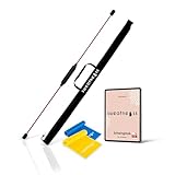 sweatness Schwingstab 160 cm Physiotherapie | Swing Stick für Erwachsene inkl. E-Book (PDF Datei) & 2 Therapiebänder | Flexistab Original Fitness | Schwungstab Gymnastik flexistab | Schwingstäbe