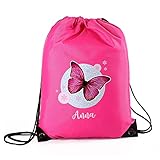 Striefchen® Sportbeutel für Mädchen, verschiedene Motive, personalisiert Schmetterling
