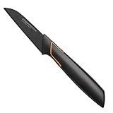 Fiskars Schälmesser, Modernes Design, Gerade Klinge, Gesamtlänge: 20 cm, Qualitätsstahl/Kunststoff, Edge, 1003091