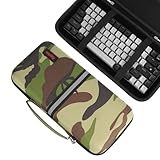 Kingshion Hartschalen-Reisetasche, 75 % Tastatur-Hülle, kompatibel mit Keychron K2, Melgeek, Logitech Pop-Tasten, mechanische mechanische Mini-Tastatur, kabellose kabellose Tastatur mit 84 Tasten