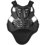 PELLOR Rückenprotektor Motorrad Schutzweste Protektoren Brustpanzer Motocross Wirbelsäule Schutzausrüstung Protektorenweste für Snowboard Skaten Motorrad Rennsport Radfahren Querfeldein(XL, Schwarz)