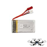 Langlebiger 7.4V 700-mAh 2S Li-Po Akku für RC Modelle, ferngesteuerte Autos, Fahrzeuge, Quadcopter, Lithium-Polymer Batterie mit JST-Stecker, Kompatibel mit MJX X600 X601H Hexacopter, Transmitter