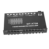 Homoyoyo Auto-Equalizer Kanal-Grafik-Equalizer Wohnmobil-ausgleichskupplung Grafischer Equalizer Sprach-Equalizer Audio-Equalizer Digitaler Equalizer Audio-Controller Black Metall