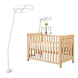 GAESHOW Himmelstange, Himmelhalter für Kinderbett, Freistehende Himmelhalter für Betthimmel, Kinder Moskitonetz Himmelhalter, Verstellbares Babybett Wiege Himmelhalter für Moskitonetz-Zubehör