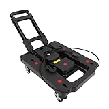 Bonbela Faltbare Hand -LKW -Dolly, Tragbare Multifunktionale Dienstprogramm -Dolly -Plattformwagen mit Rädern Zum Einkaufen, Reisen und Transport